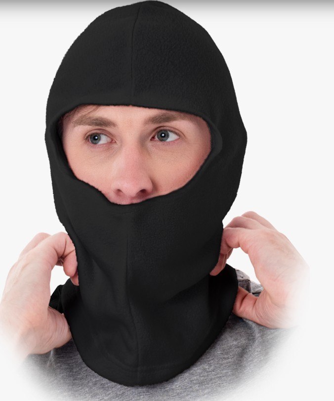 Czapka ocieplana typu KOMINIARKA z wycięciem na całą twarz