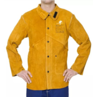 BLUZA ROBOCZA SPAWALNICZA GOLD WELDAS WYKONANA Z OGNIOODPORNEJ SKÓRY