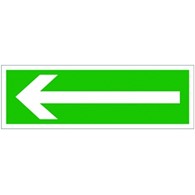 Znak ewakuacyjny „ Kierunek do wyjścia drogi ewakuacji ” 100x300
