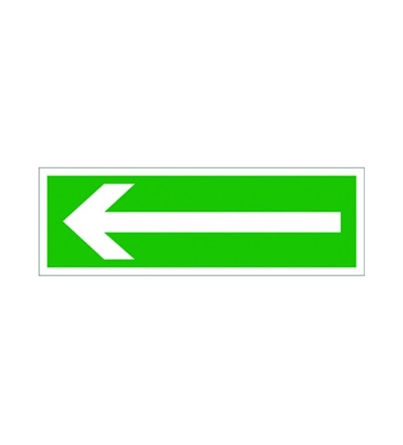Znak ewakuacyjny „ Kierunek do wyjścia drogi ewakuacji ” 100x300